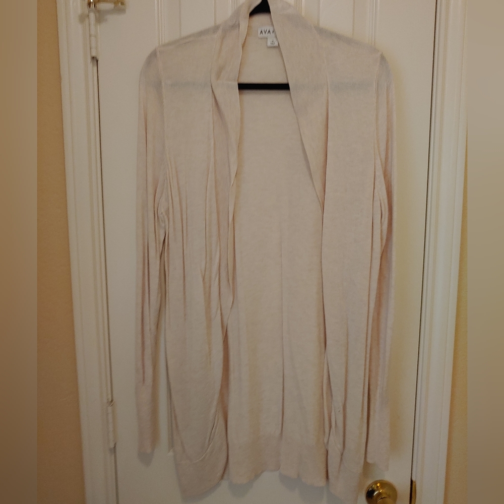 Ava Viv 1X Creme Cardigan